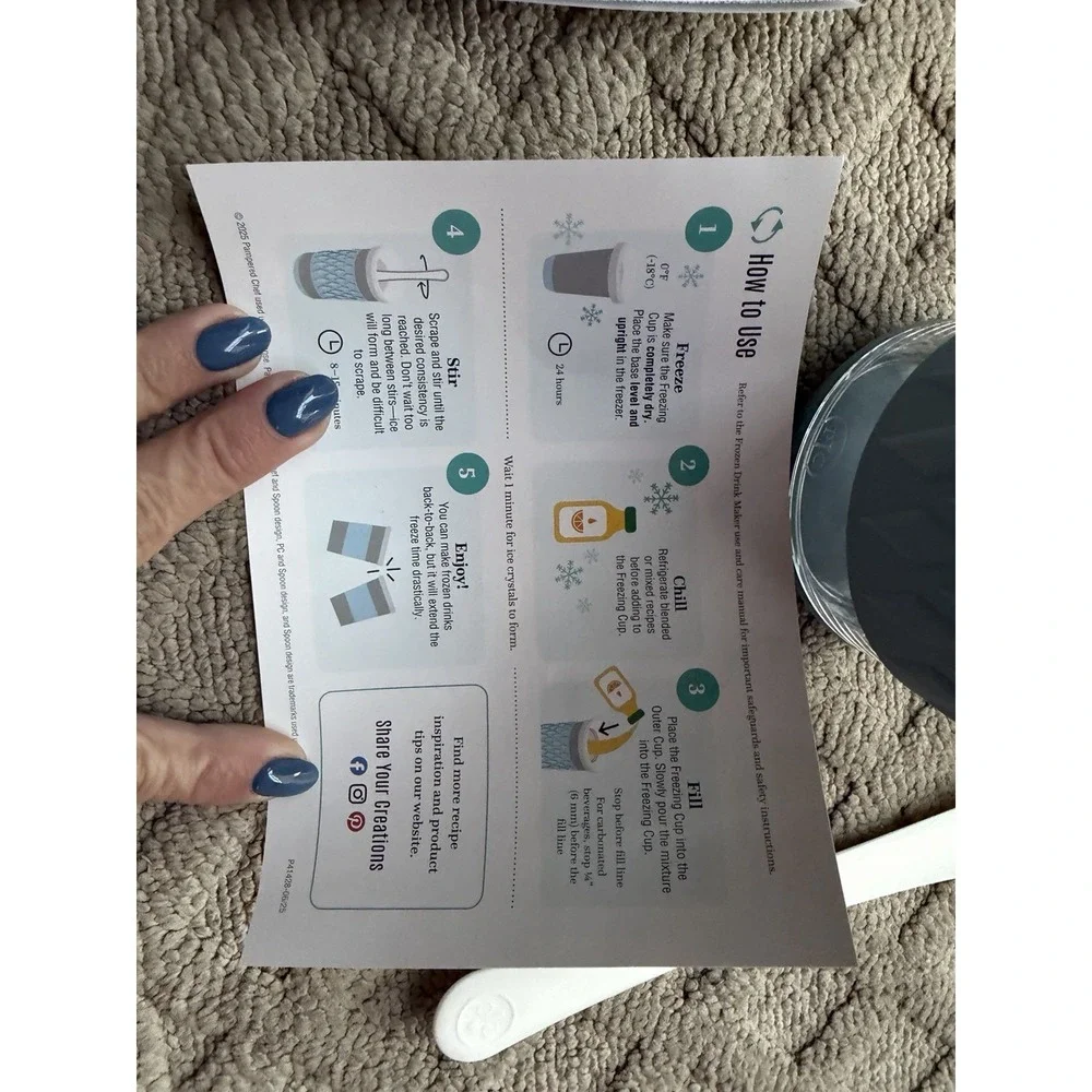 Pampered Chef Frozen Drink Maker Item # 101370